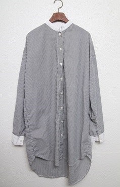 China blouse -dark grey