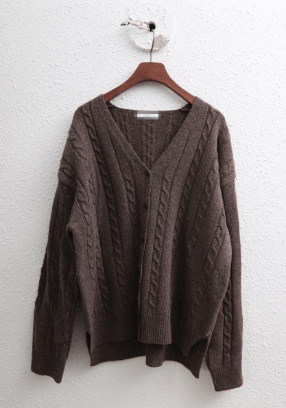 Tight knit cardigan-2Color