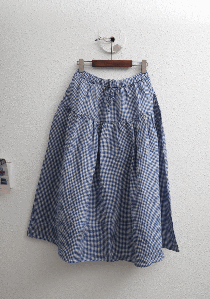 Zanche Clean Linen Skirt-2Color
