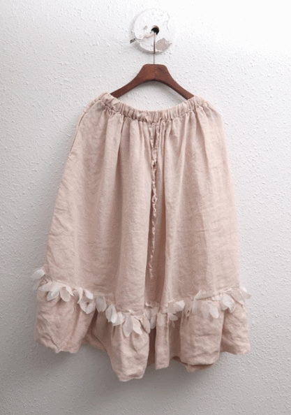 Sale-Lovely Linen Ruffle Skirt 63000-> 44500