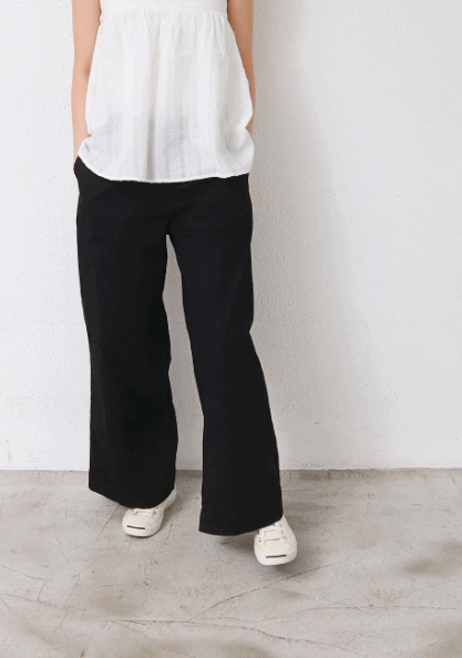 Slim Span Cotton Pants-3Color