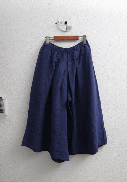 Un-linen wrinkle pants-3 color