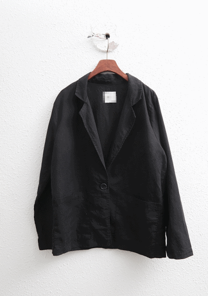 Single Layer Basic Linen Jacket-3Color