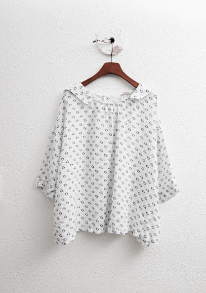 Fine Blossom Two-sided Blouse-2Color
