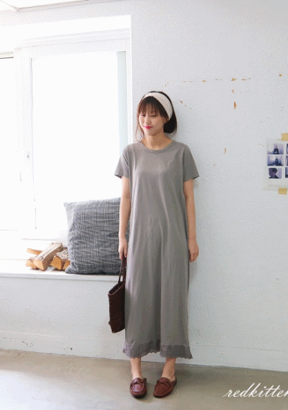 Soft Lace Long Dress-4Color