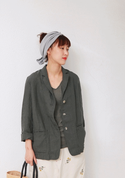 Danah Han Linen Jacket-2Color-I came out without lining ~~