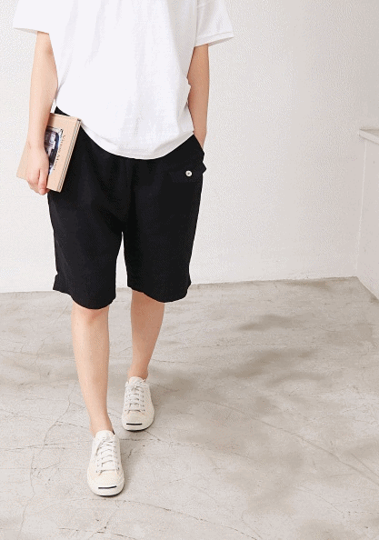 Duo Linen Shorts-3Color