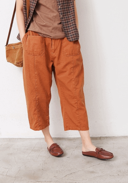 Front Pocket Pants-3Color-Thin, until summer