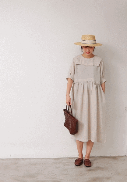 Moka Linen Dress-3Color