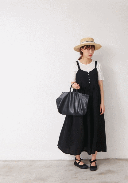 Dressy Button Linen Dress-3Color