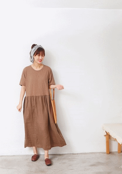 Soft Coloring Dress-3Color
