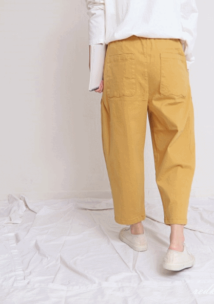 Scalloped Span Pants-3Color