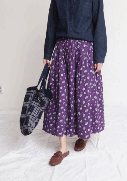 Rich Printed Skirt-2Color