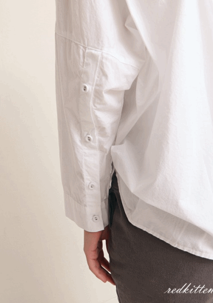 A-Line Sleeve Button Blouse-3Color