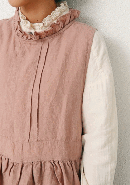 Wool Linen Vest Dress-3Color