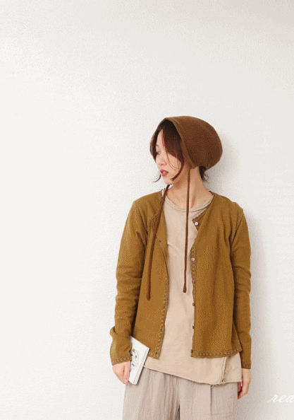 Lace Wool Cardigan-3Color-Good elasticity