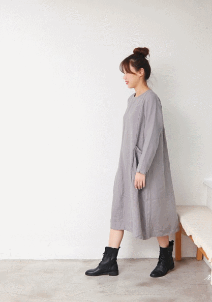 Wool Linen Monica Dress-3Color