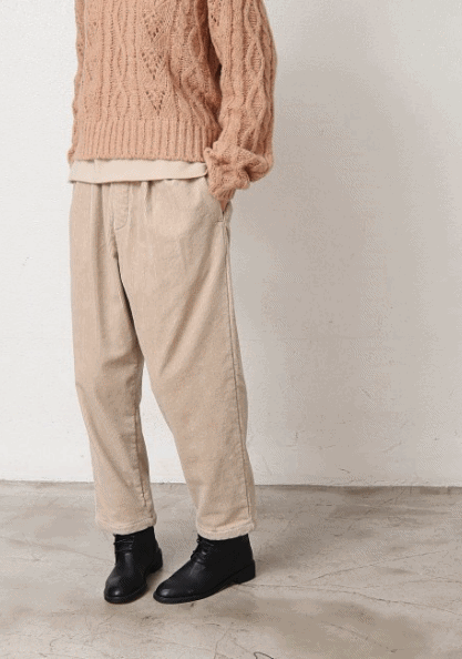 Pastel Golden Span Bonding Pants-3Color