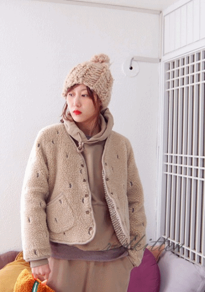 Cute Embroidery Dumble Jacket-2Color