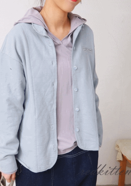 Small Button Squash Raised Jacket-3Color-New Product in Spring