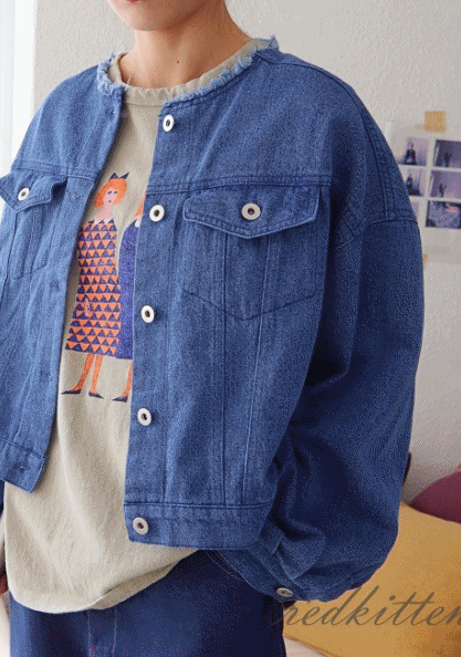 Vintage Denim Jacket-2Color