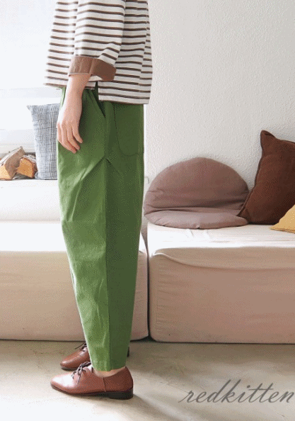 Scarab Spandex Pleated Pants-3Color