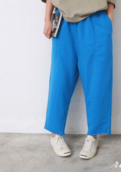 ColorPleated pants-2Color