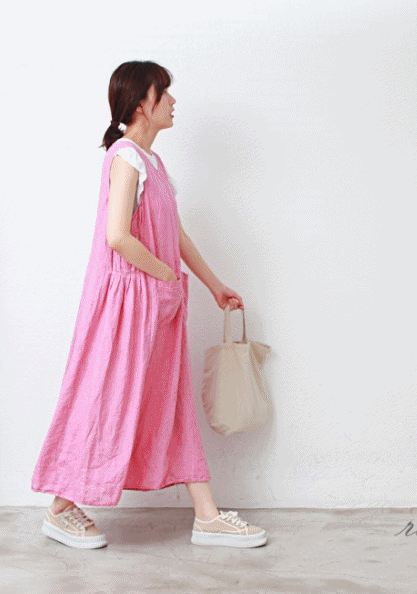 Sale-Sherbet Linen Vest Dress-125900--->85000