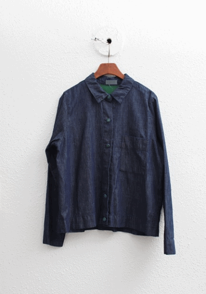 Sale-Jacket Stahl Button Southern-Blue 64900-->49000