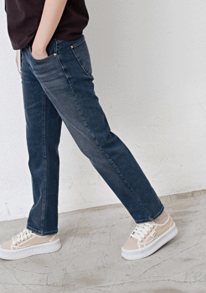 Sale-Ash Span Raised Jeans-X Large 65800-->45800