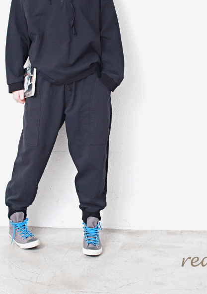 Jjurimyeon Pocket Pants-2Color-Spring New Arrival-Fabric is good