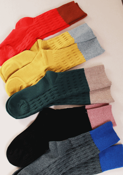 Color matching socks-2 pairs set