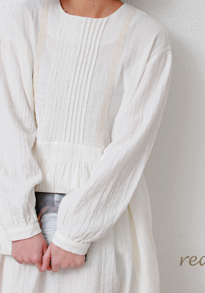 Sale-Lace Girlish Dress-White 76800-->54800