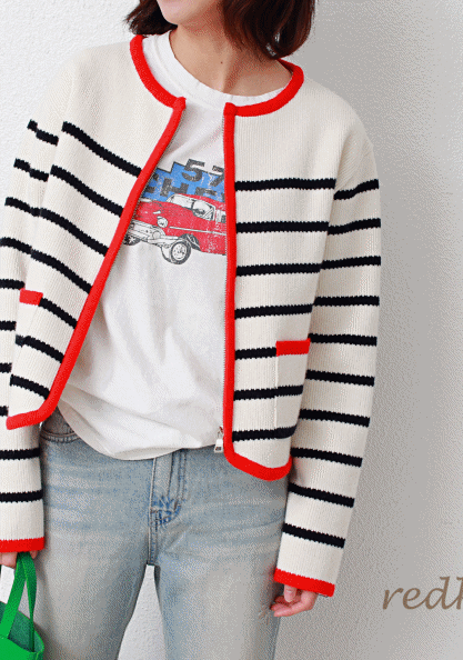 Sale-Zipper Knit Cardigan-2Color-Stiff and luxurious 108300-->75000