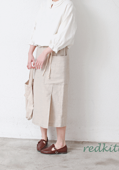 Pocket Trim Skirt-2Color