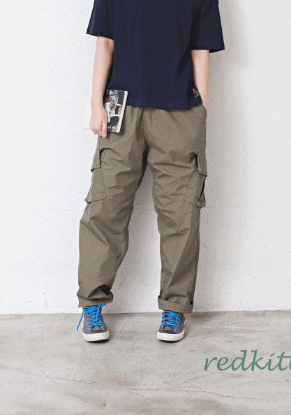 Three-dimensional cargo pants-2Color-Bio-processing Worthing