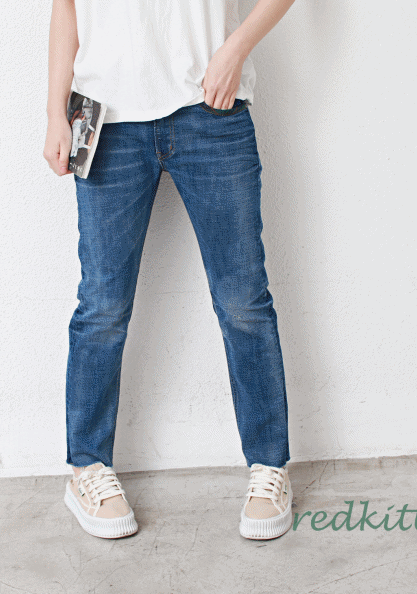 Check color spandex jeans