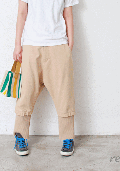 Cute Shibori Baggy Pants