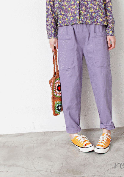 span purple pants