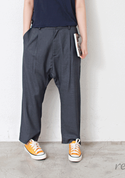 Shibori Boy Pleated Pants-3Color