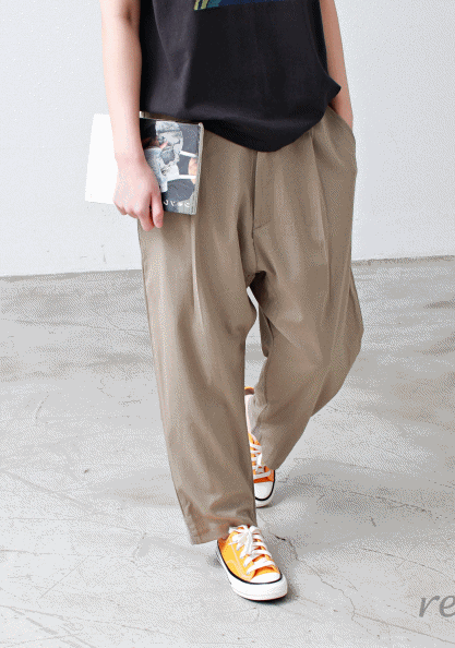 Shibori Boy Pleated Pants-3Color