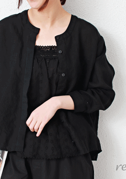Chiffon color matching blouse-3Color