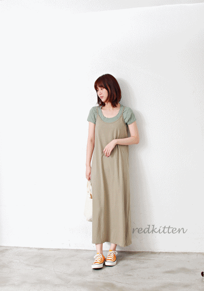 Sale-Soft Juri Nashi Dress-Khaki 45000-->34000