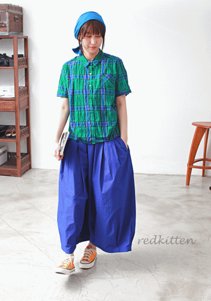 Pleated Baggy Pants-3Color