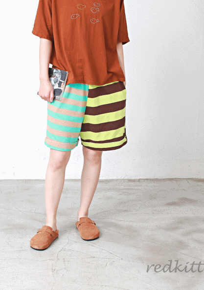 Jjurimyeon Cabra Color Matching Shorts