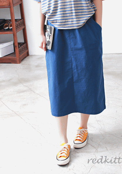 Embroidery Cotton Skirt-2Color