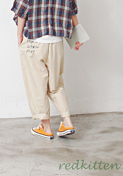 Monthly Cotton Pants-3Color