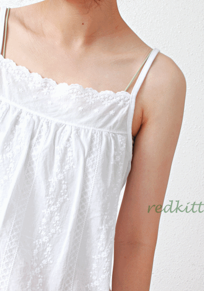 lace cotton sleeveless