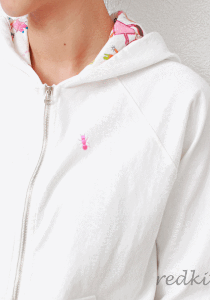 Hooded zip-up cotton jacket-3Color