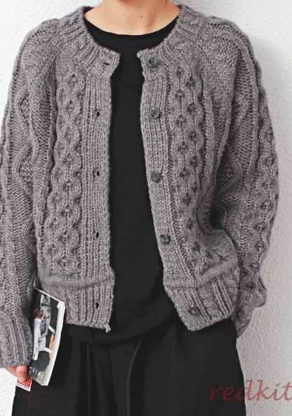 Pretzel Knit Cardigan-2Color